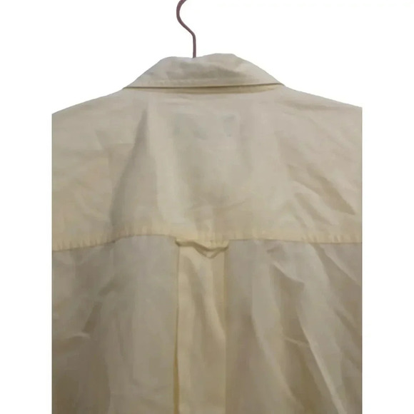 Chaps Ralph Lauren Yellow Short Sleeve Button Down Shirt Size XL - Picture 3 of 5